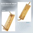 thumbnail image 4 of Wooden Tree Swing,Wooden Swing for Adults/Kids with 500lbs Load Capacity,Adjustable Hemp Rope Plus Tree Straps 100 inch, Hanging Wooden Swing for Indoor, Outdoor, Garden,Yard,Backyard (Adult), 4 of 7