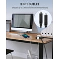 thumbnail image 6 of DEWENWILS 25 FT Flat Plug Extension Cord, 16/3 Awg Grounded Power Cable, 3 Outlets Power Strip for Indoor Use, SPT-3 Cord, Black, 6 of 6