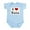 Sky Blue, variant on CafePress - I Love Tutu Infant Bodysuit - Baby Light Bodysuit, Size Newborn - 24 Months