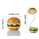 thumbnail image 3 of Luz de noche de hamburguesa Luz de mesa de hamburguesa Luz de soporte suave retráctil Luz de flexión Luz de regalo Luz de noche, 3 of 9