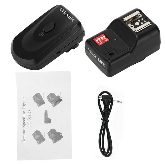 VBESTLIFE PT‑16GY Disparador de flash Speedlite remoto inalámbrico de radio de 16 canales con receptor