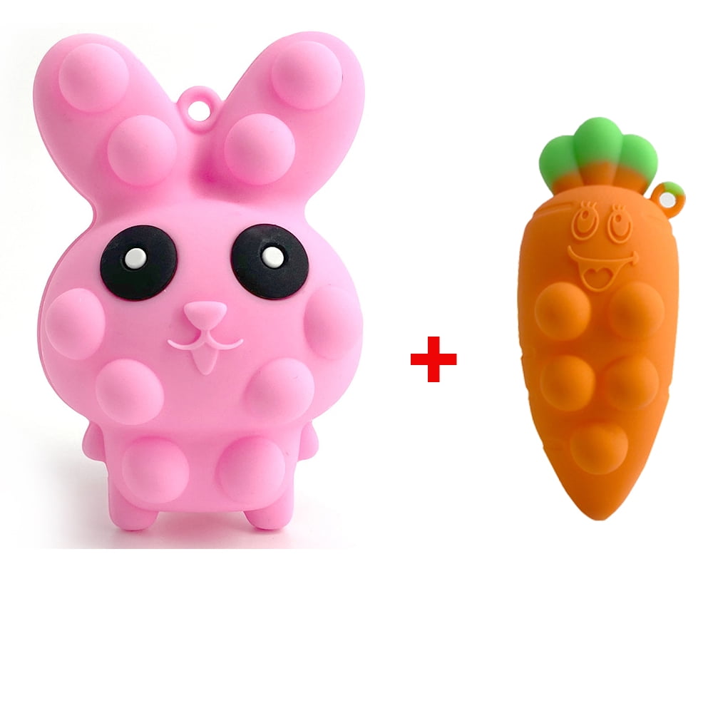 Easter Basket Stuffers, 2 Pack Bunny Easter Toys for Kids Fidget Toys