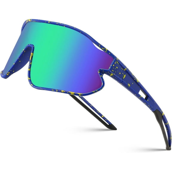 FEISEDY Unisex Youth Sunglasses, Teens Baseball Tennis Sunglasses, UV400 Sports Boys Girls Cycling Shades B4064