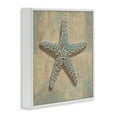 thumbnail image 3 of Stupell Industries Starfish Beach Objects Design Nature Painting White Framed Art Print Wall Art, 17 x 17, 3 of 9