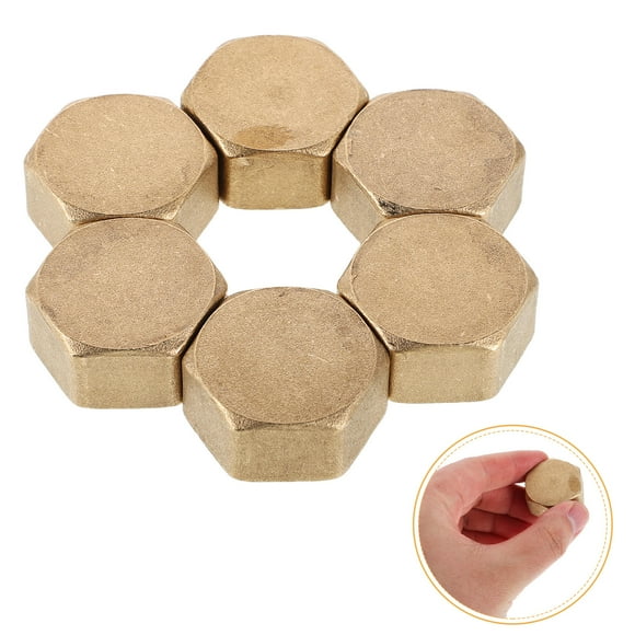 IFANLANDOR 6pcs Vent Pipe Cap Outdoor Faucet Cap Golden Copper Prevent Debris Entry For Water Pipe Fittings