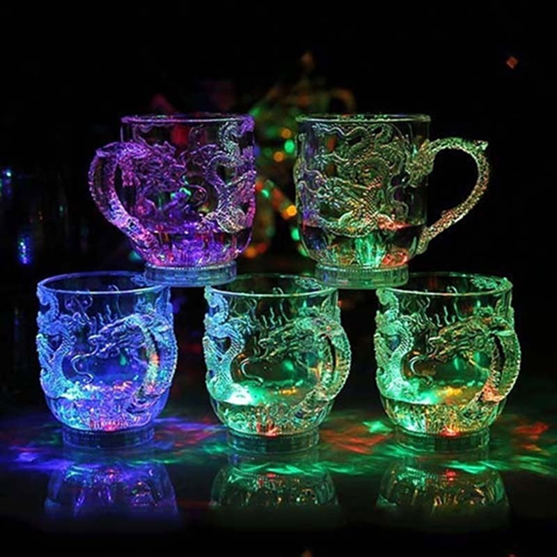 Flash Light Up Cups Sensor Shorts Glasses Fun Cup LED Drinking Blinking  Barware for Bar Night Club Birthday Christmas Party - AliExpress