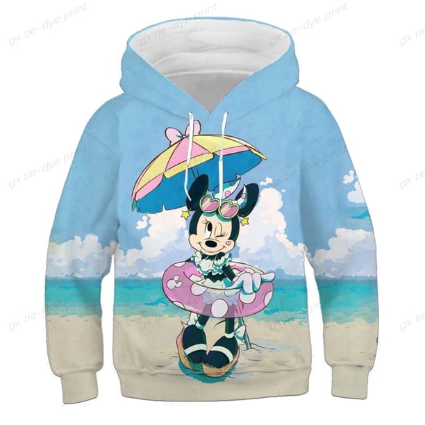 Sudaderas con capucha de Mickey Mouse, sudaderas con estampado para niñas, ropa de manga larga, Tops con capucha de la serie Disney para primavera y otoño, ropa de 1 a 14 años Old150 zhangmengya CONDUJO