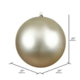 thumbnail image 2 of Adorno Navideño Vickerman Bola Mate Champagne Gigante 20 cm, 2 of 2