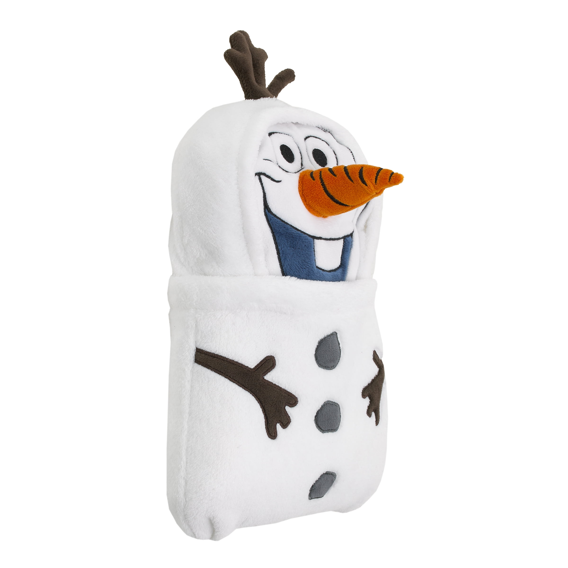 Disney Frozen Winter Cheer Olaf Character Shaped Blanket, White, Preschool Boy or Girl
