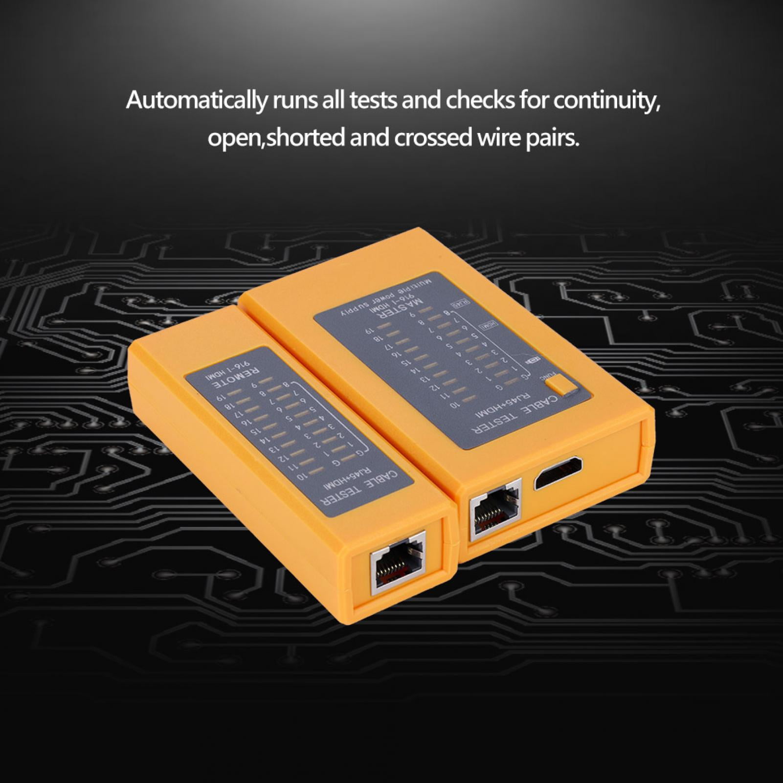 LHCER Cable Tester , HandHeld Cable Tester, For Continuity, Open