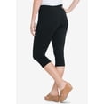 thumbnail image 2 of Roaman's Women's Plus Size Essential Stretch Capri Legging, 2 of 3