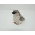 thumbnail image 2 of Mockingbird Gray Bird Figurine Statue Sculpture Art Miniature Wood Carving Decor Small Animal, 2 of 5