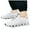 White, variant on Men's Lightweight Lace Up Sneakers Breathable Knit Casual Tennis Shoes Comfortable Non Slip Running Shoes with Arch Support White Size 10.5