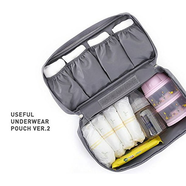 Travel Organizer Underwear Bag - Packing Storage Bag – Fits Bra, Socks,  Underpants, Cosmetic, Lingerie Pouch Toiletry Travel Organizer Makeup Bag 