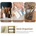 thumbnail image 3 of OULII 1Set Yellow Plastic Rectangular Desk Organizer for Office Use Desk Supply Organizer, 3 of 4
