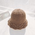 thumbnail image 3 of CoCopeaunts Ladies Bucket Hat Autumn Winter Knitted Breathable Basin Hat Leisure Fascinator Fungus Brim Foldable Fisherman Hat, 3 of 8