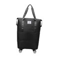 thumbnail image 4 of Bolsa de lona con ruedas Hugo expandible plegable para entrenamiento negro 15,7 x 8,6 x 25,6 pulgadas, 4 of 9