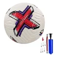 thumbnail image 1 of Balón Fútbol No.5 Híbrido Termosellado Blanco Rojo con Bomba Infladora, 1 of 9