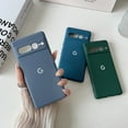 thumbnail image 3 of For Google Pixel 8 8Pro 8a 7 7Pro 7a Case Silky Silicone Soft-Touch Back Cover For Pixel 6 6Pro 6a Shockproof Protective Coque Sea Blue Pixel 7a, 3 of 5