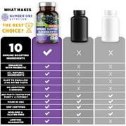 N1N Premium 10 in 1 Immune Support Booster with Elderberry, Vitamin C, Zinc, 60 Veg Caps