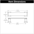 thumbnail image 4 of Belwith-Keeler B077926MB 96 mm CC Cambridge Cabinet Pull, Matte Black, 4 of 7