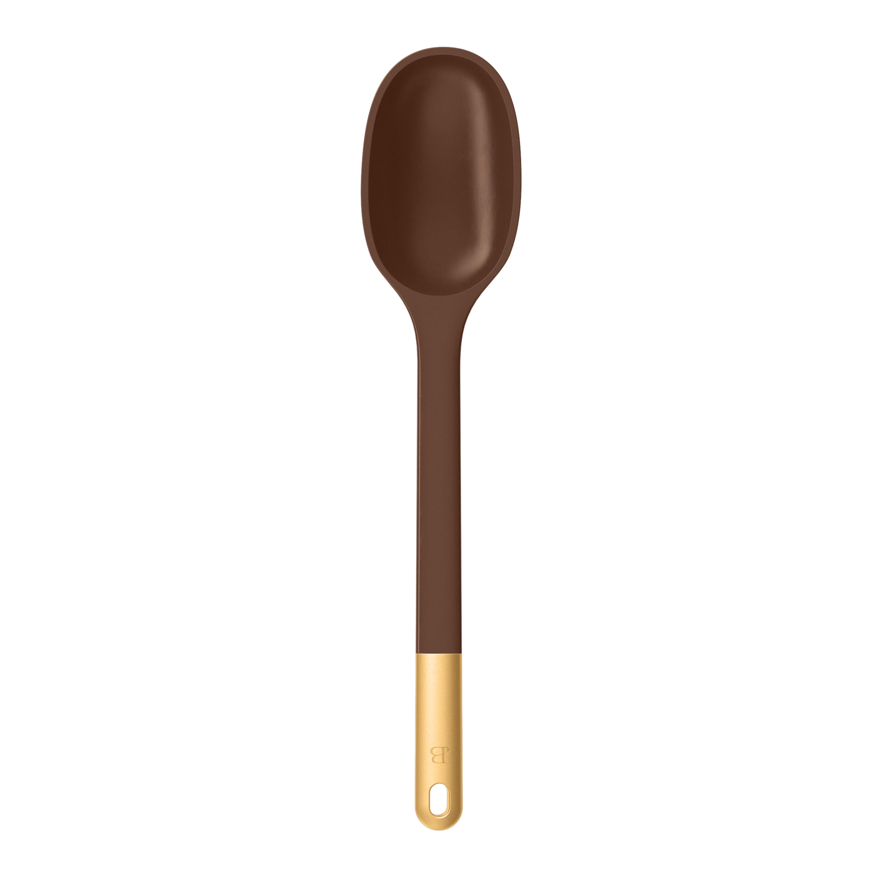 Beautiful 6-Piece Silicone Kitchen Utensil Tool Set with Rotating Rack, Chocolate by Drew Barrymore