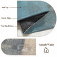thumbnail image 6 of 2x3 Ft Entryway Area Rug, Modern Blue Kitchen Rug Runner Washable Floor Mat, Rustic Mottled Oil Painting Texture Non Slip Indoor Door Mat Throw Carpet for Bathroom Living Room Bedroom, 6 of 8