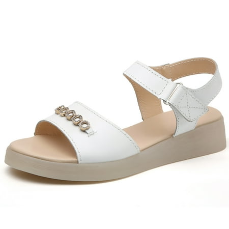 

Lopsie Women s Slide Flat Sandals Buckle strap Summer Flat Sandals for Women