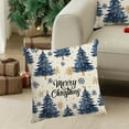 thumbnail image 5 of Boovnll Christmas Pillow Covers 18x18", Soft Skin Friendly Snowflake Printing Christmas Pillows for Winter Holiday Bedroom Living Room Couch Sofa Xmas Decorations Gifts, Pillow Covers, 5 of 7