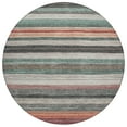 thumbnail image 2 of Addison Rugs Chantille Indoor/Outdoor Transitional Stripes Seafoam Washable Round Rug, 8' x 8', 2 of 6