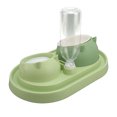 thumbnail image 1 of Double Cat Bowls, Cat Food and Water Bowl Set Ceramic 600ML Siphon Refill Design Elevated  for Indoor, 1 of 8