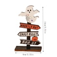 thumbnail image 2 of Halloween Wooden Decor Table Centerpieces Decorations for Home Spooky Halloween Pumpkin Ghost Wooden Sign Wood Blocks Sign Home Decoration Tiered Tray Decor for Kitchen Shelf, 2 of 5