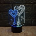 thumbnail image 4 of LINLIN 3D Night Light, 3D USB 3D Illusion Light Desk Lamp Touch Night Light with 7 Color Optical Illusion Desk Lights for Musical Instrument Shop Home Party Supply Decoration, 4 of 5
