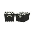 Household Essentials Small Decorative Storage Bins, 2pk, Black and