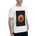 thumbnail image 2 of Bingfone Orange Dalia Men'S Loose Fit Short-Sleeve Pocket T-Shirt, 2 of 7