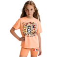 thumbnail image 2 of CCRFTGI 250th Anniversary Summer Outfits for Kids Girls 10-12 Two Piece Outfits Patriotic Freedom 250th anniversary Tee Top and Shorts July 4th Celebration Activewear Orange 12-13 Years, 2 of 5
