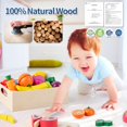 thumbnail image 4 of Juego de comida de madera Busy Edition, 32 piezas, para niños mayores de 3 años, 4 of 7