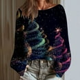 thumbnail image 2 of gakvbuo Christmas Sweater for Women Pullover Tops Fall Tunic Blouse Hoodless Sweatshirt 1, 2 of 6