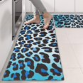 thumbnail image 2 of Kitchen Rugs Sets Of 2,Blue Leopard Print Anti Fatigue Kitchen Mat Rugs Non Slip Washable,Decorative Kitchen Floor Mats for Kitchen,Sink,Laundry,17"X47", 2 of 5
