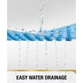 thumbnail image 4 of HITSLAM Bath Tub Shower Mat,35"x16" Washable Bathtub Mats,Suction Cups and Drain Holes to Keep Tubs Clean,Clear Blue, 4 of 8