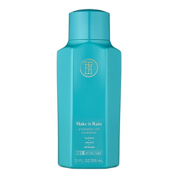 TPH BY TARAJI Make it Rain Hydrating Deep Conditioner With Aloe Vera, Avocado Oil, & Moringa Oil For All Hair Types | Detangler For Curly, Coily & Wavy Hair | Color Safe & Sulfate Free, 12 oz.