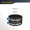 thumbnail image 5 of POWERTEC Dust Collection Reducer 6" OD to 4" OD with 6" Dust Control Flex Cuff  (70362), 5 of 7