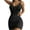 Black, variant on Women’s Bodycon Mini Dress Spaghetti Strap V-Neck Ruched Sleeveless Pencil Dress Backless Night Out Club Short Dress Wedding Guest Evening Party Dresses Style A76 Hot Pink XX-Large