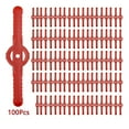 thumbnail image 1 of LEEYNEER100 Pcs String Trimmer Head Blades Replace  Weed Eater Wacker Blades Plastic Replacement(Red), 1 of 7