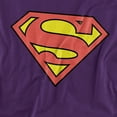 thumbnail image 2 of Superman Classic Logo Unisex Adult T Shirt, Purple, 5X-Large, 2 of 6