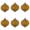thumbnail image 5 of 6" Honey Gold Glitter Pine Cone 6/Bag, 5 of 7