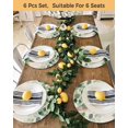 thumbnail image 4 of 13 Inch Round Placemats Set of 6, Easter Non Slip Heat Insulation PP Table Mats, Country Spring Rabbit Botanical Eucalyptus Leaves Washable Place Mats for Kitchen Dining Party Table Decor, 4 of 7