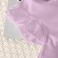 thumbnail image 7 of Toddler Girl Clothes 2pcs Graphic Print Ruffle Sleeve Round Neck T Shirt Top and Elastic Shorts Set Outfits Clothing Kaprioy, 7 of 7