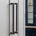 thumbnail image 4 of Goo-Ki 6 Pack 12.6''(320mm) Hole Center Matte Black Cabinet Pulls, Zinc Alloy Knurled Grip Cabinet Handles for Drawer,Dresser,Cupboard Wardrobe Cabinet, 4 of 7