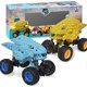 thumbnail image 1 of Dinosaurs Pull Back Car Toy - New Model Dinosaur Toys Vehicles for Kids and Toddlers - Dino Cars are a for Boys and Girls 3 4 5 6 Year Old (Yellow-Blu, 1 of 4